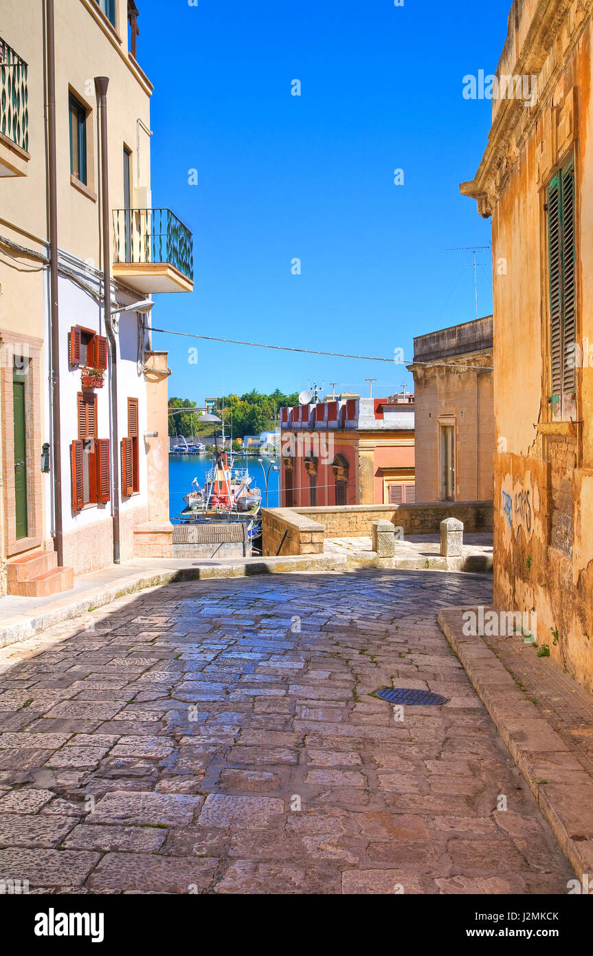 Vicolo. Brindisi. La Puglia. L'Italia. Foto Stock