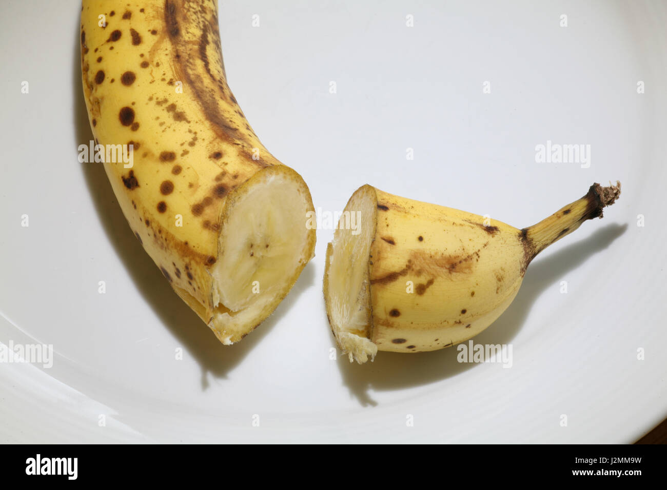 banane stramature Foto Stock