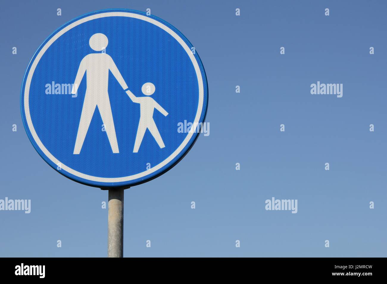 Dutch cartello stradale: sentiero Foto Stock