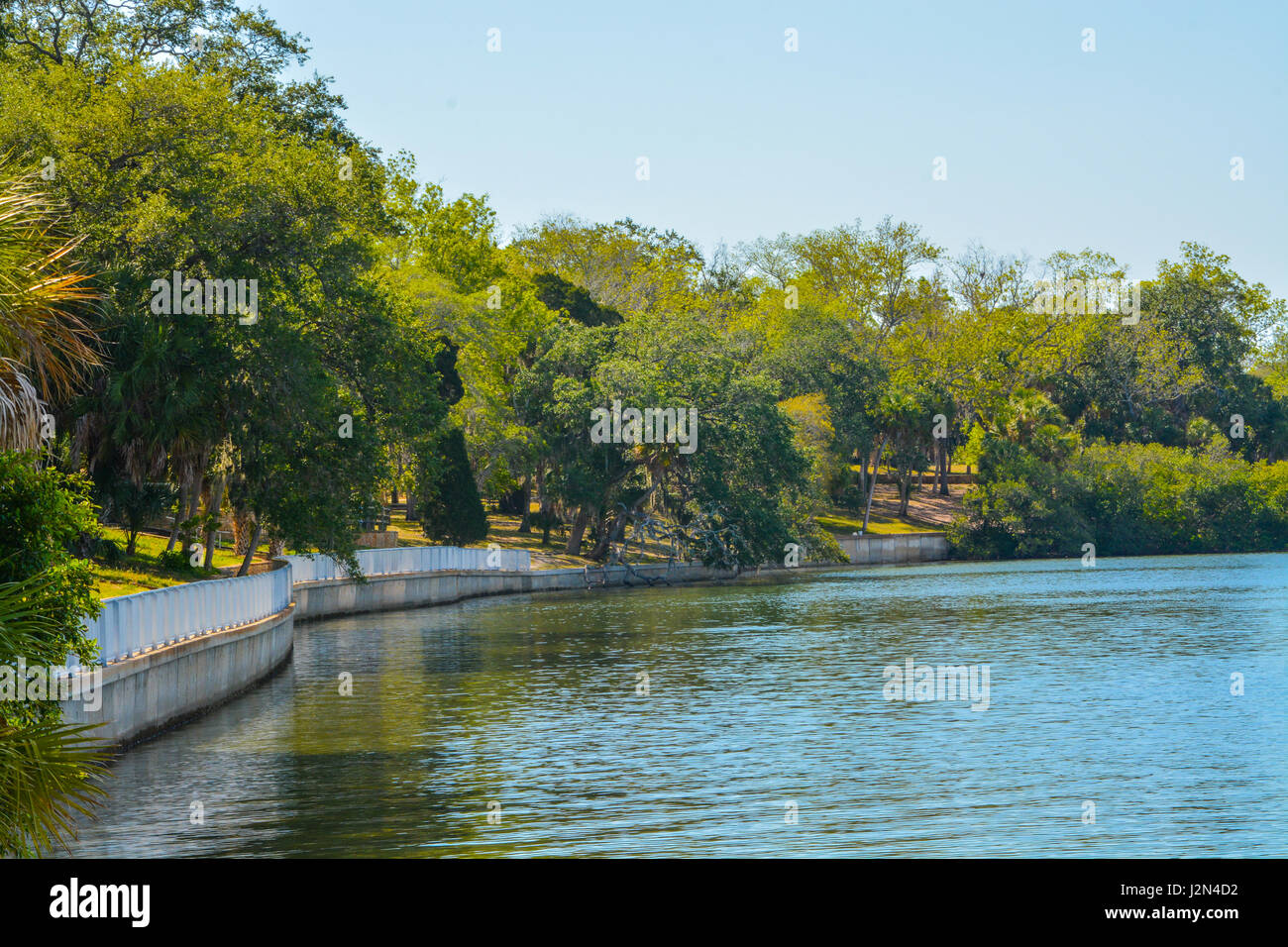 A philipe Park sulla baia di Tampa in Florida Foto Stock