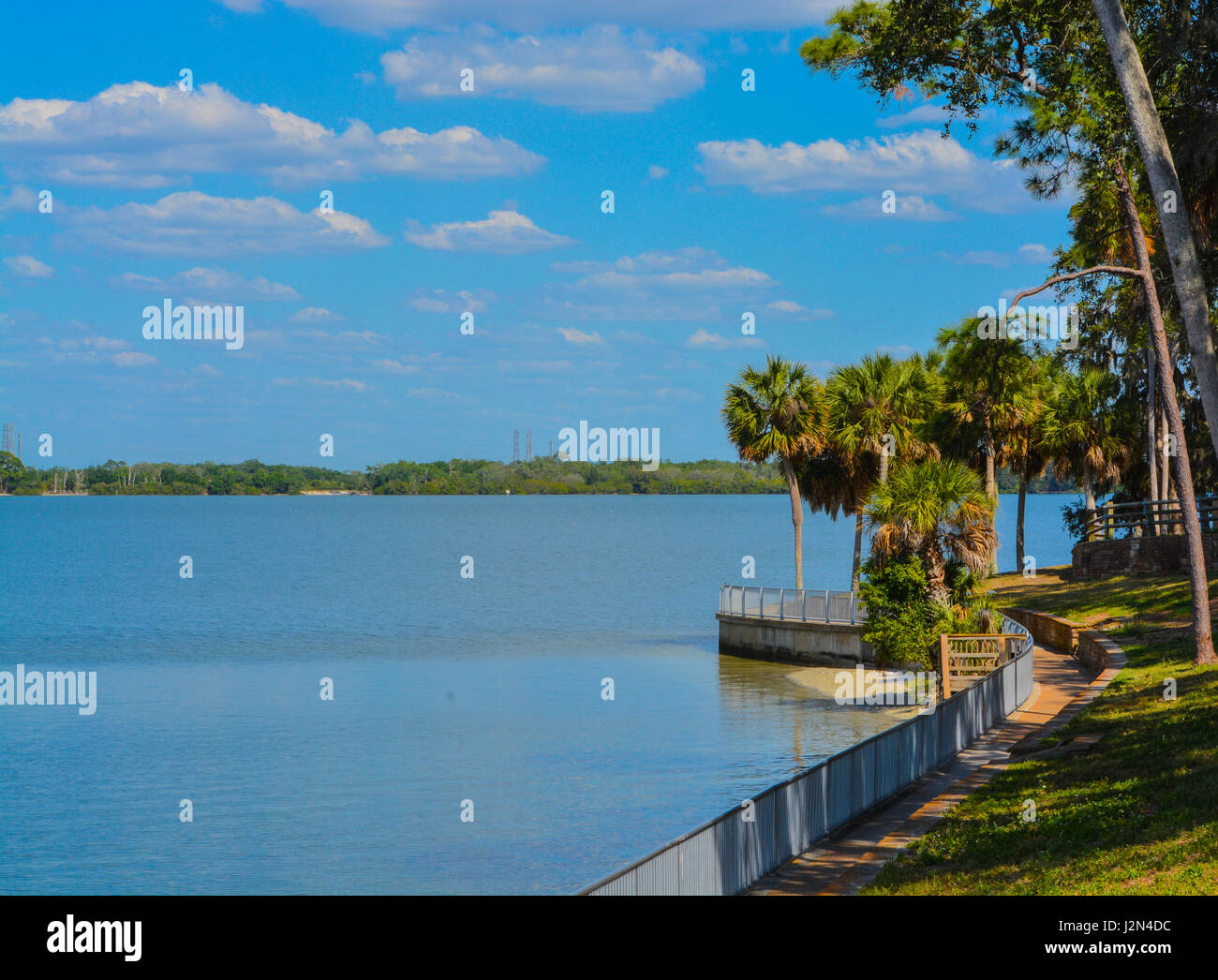 A philipe Park sulla baia di Tampa in Florida Foto Stock