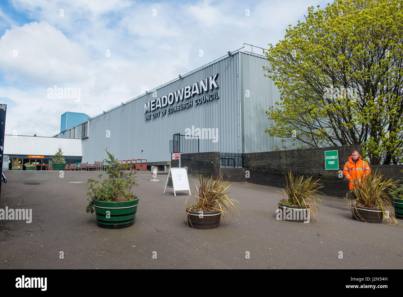 Foto: Lo stadio Meadowbank è chiuso per difficoltà tecniche Foto Stock