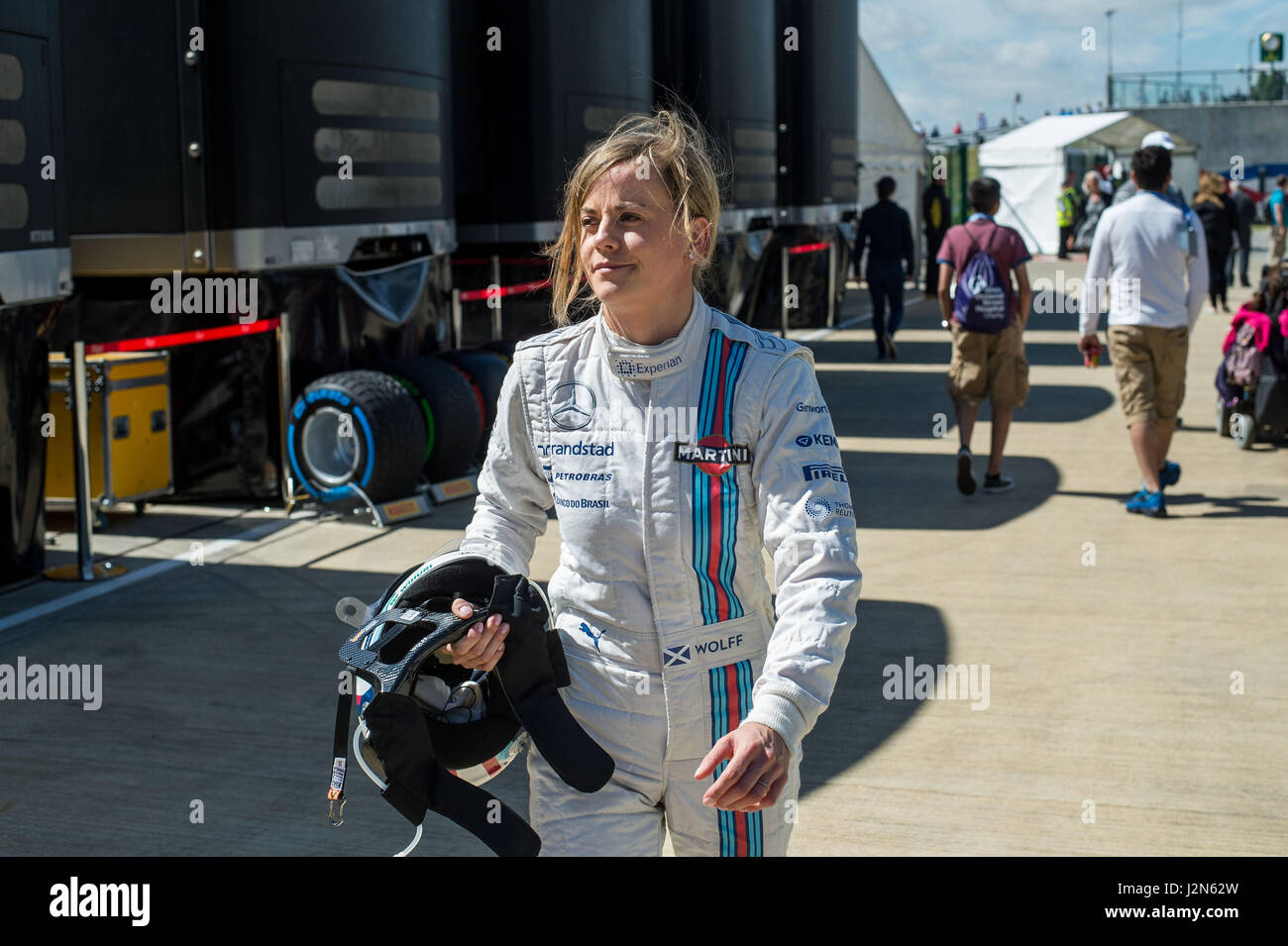 F1 Silverstone 2014 Susie Wolff Foto Stock