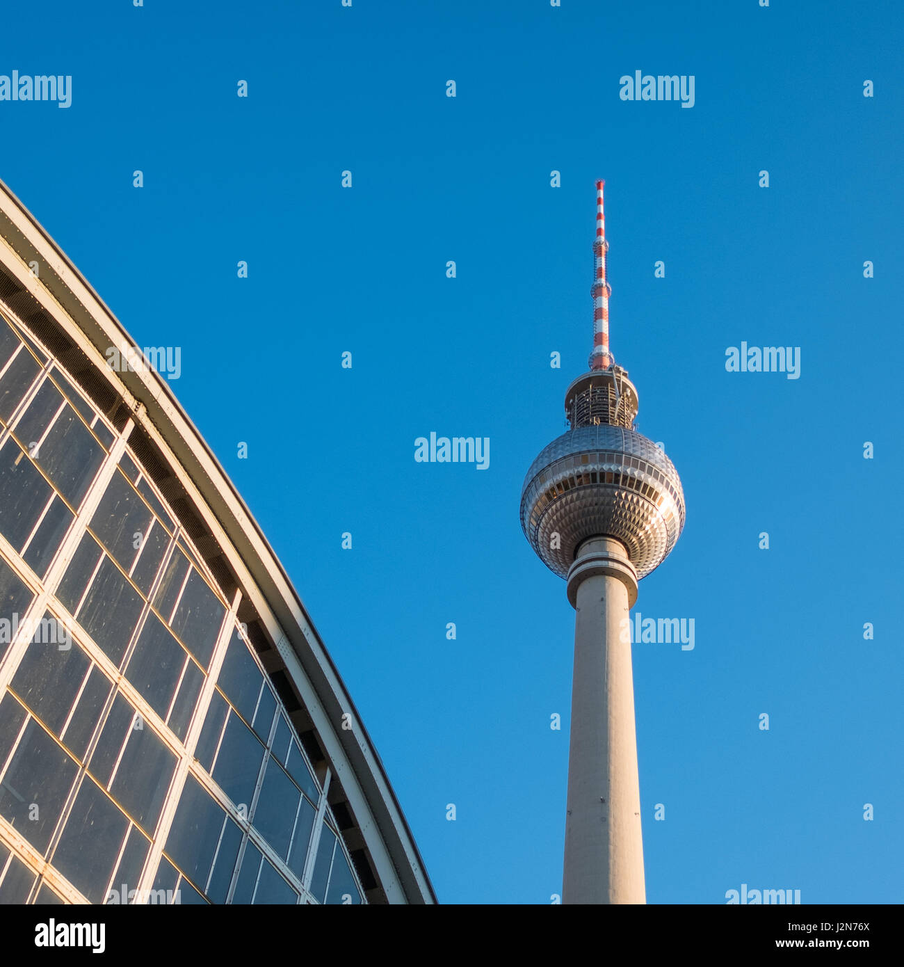 Torre TV di Berlino, la torre della televisione di Berlino Foto Stock