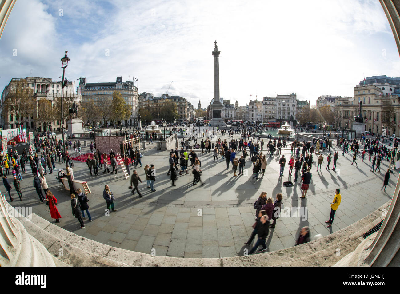 Viste su Londra e di vita di strada Foto Stock
