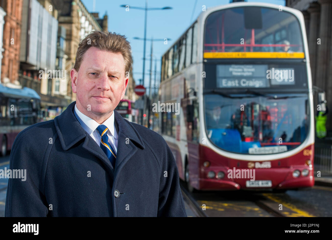 Trasporti per Edimburgo, CEO George Lowder Foto Stock