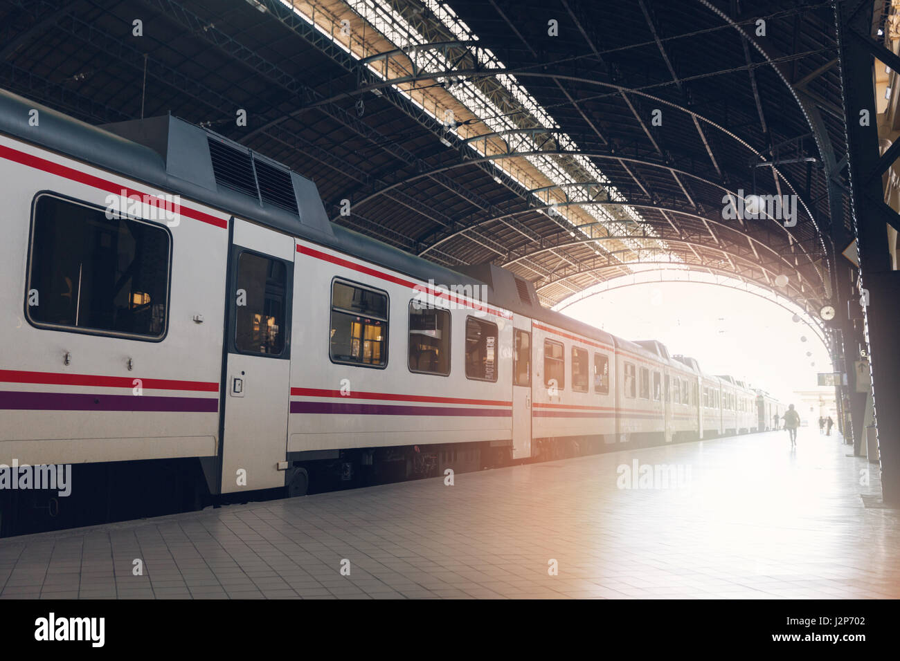 Stazione ferroviaria Nord di Valencia, Spagna Foto Stock