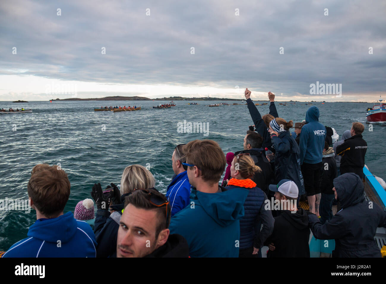 L annuale isole Scilly mondo gig pilota campionati, aprile, 2017 Foto Stock