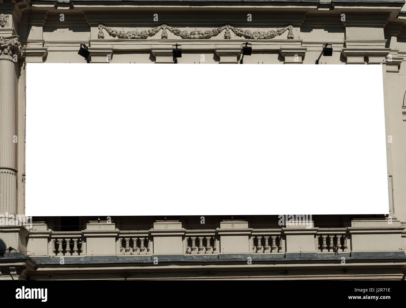 Grande vuoto billboard urbano con spazio di copia Foto Stock