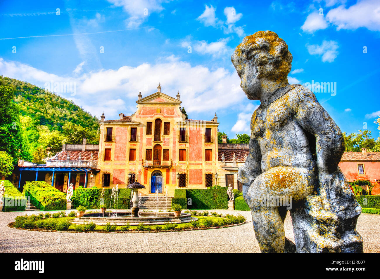 Giardini di Valsanzibio provincia di Padova colli euganei area regione veneto italia Foto Stock