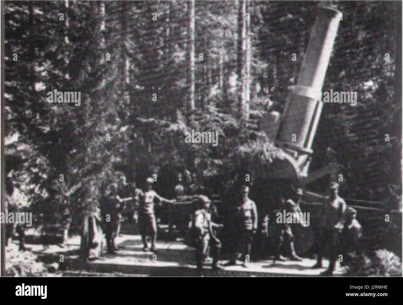 38-cm-Belagerungshaubitze M 16 Foto Stock