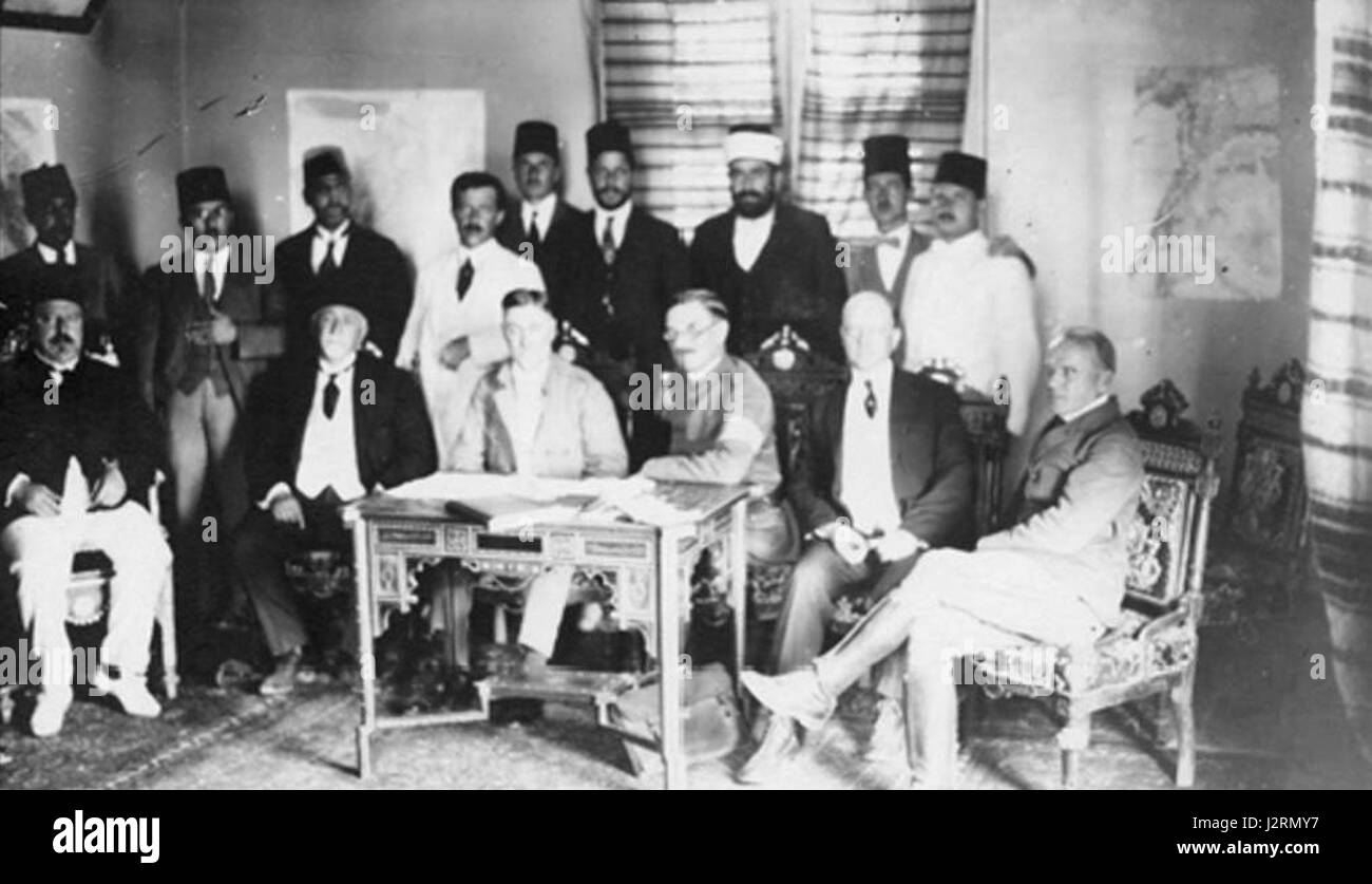 1919 Foto del re Commissione gru Foto Stock