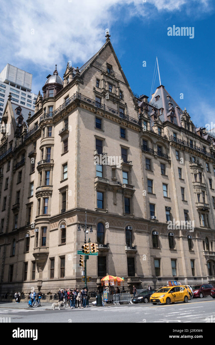 L'unità Dakota Co-op Apartment House, Central Park West, NYC Foto Stock