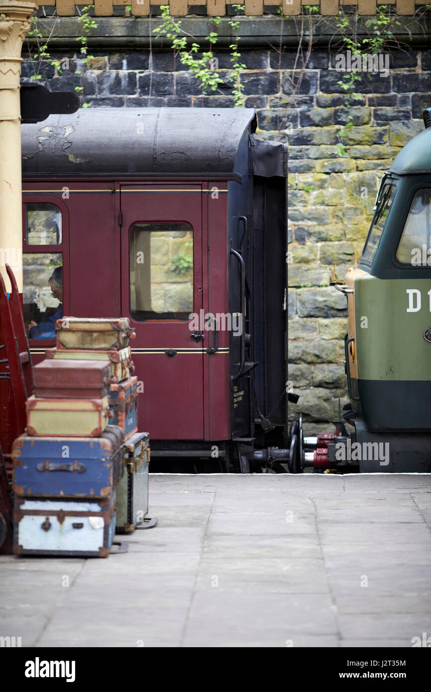 Una classe 47 locomotore e Mk1 pullman a ELR East Lancashire Railway, un patrimonio conservato in linea Bury Greater Manchester, Foto Stock