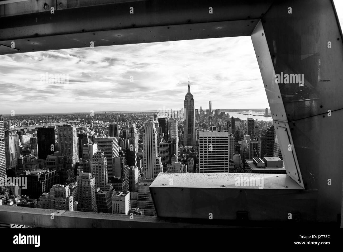 La città di New York in bianco e nero. Foto Stock