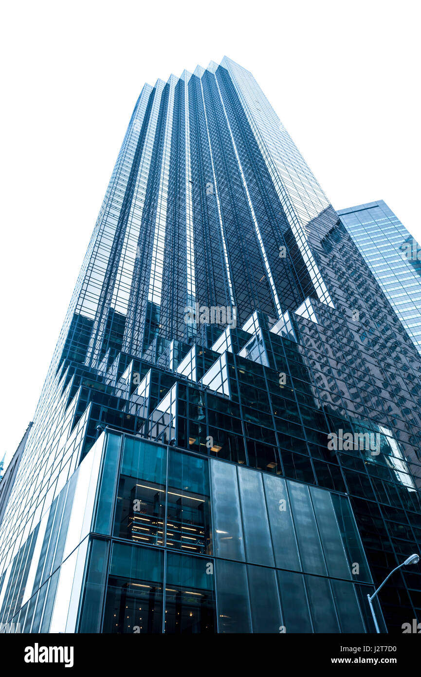 Bicchiere grande grattacielo a New York City Foto Stock