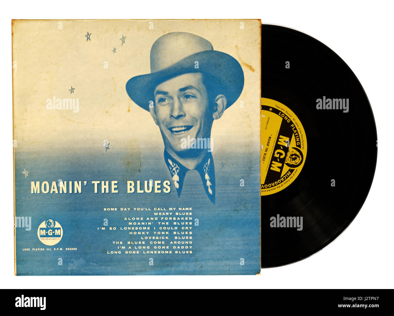Hank Williams Moanin' Blues album Foto Stock