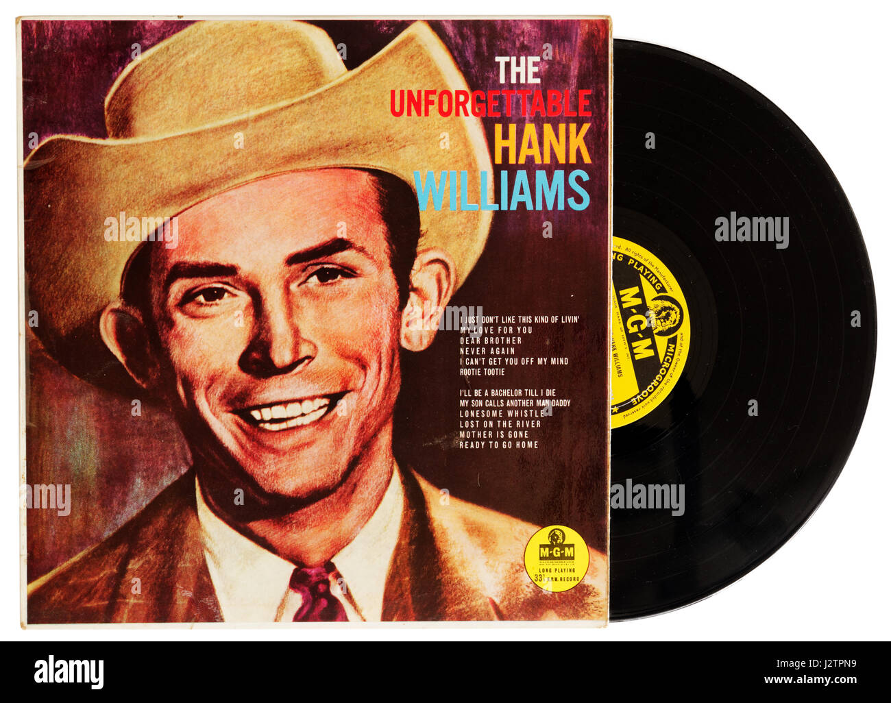 L'indimenticabile Hank Williams album Foto Stock