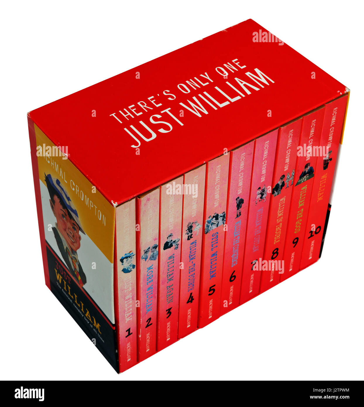 Un box set di Guglielmo libri da Richmal Crompton Foto Stock