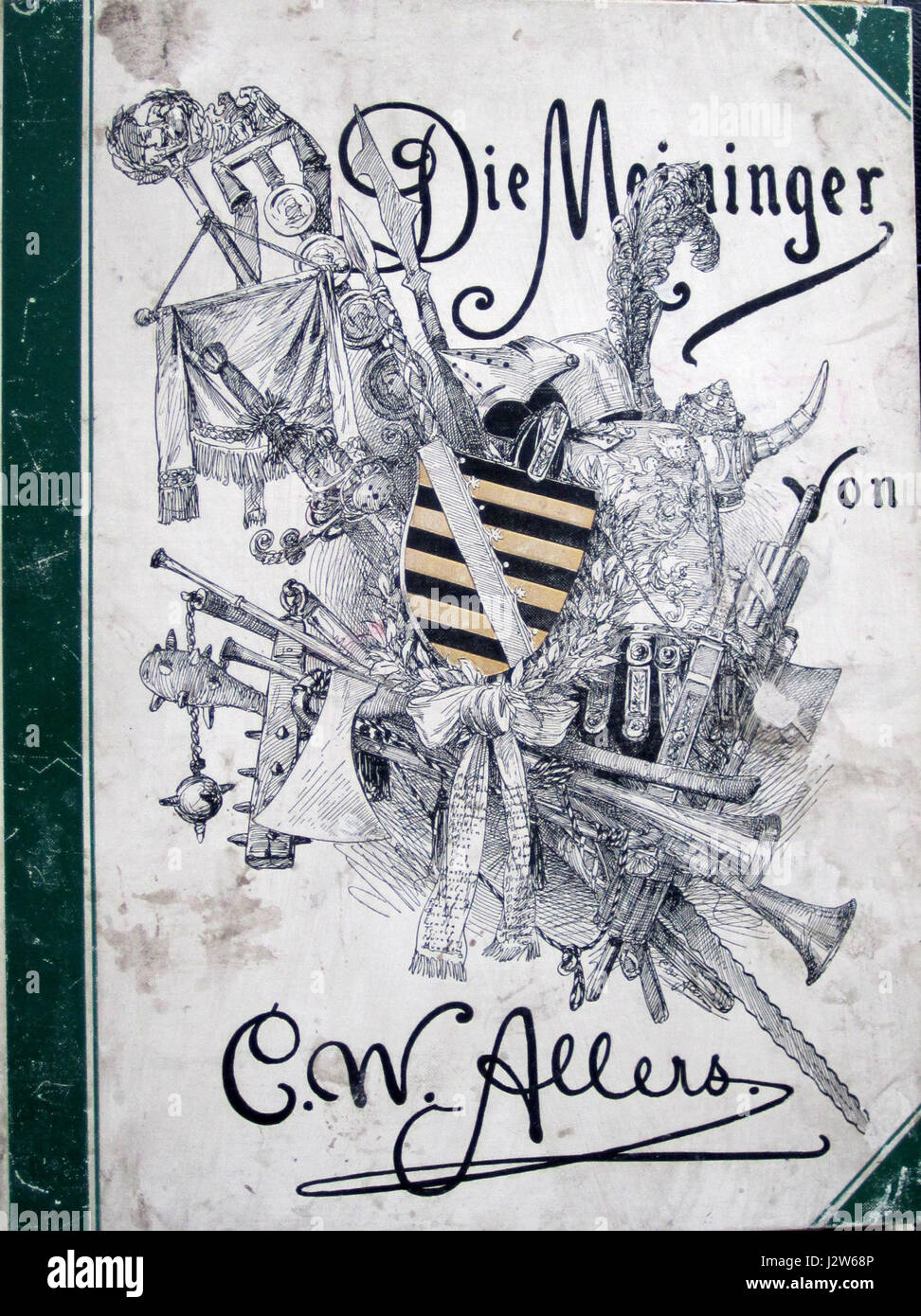 "Die Meininger" si riferisce a una collezione storica o artistica, potenzialmente correlata al Meininger Court Theatre o a un evento artistico della regione di Meininger. Il termine può riferirsi a un'opera specifica o a una pratica culturale in corso relativa all'eredità di questa località, nota per il suo contributo al teatro, alle arti o alla musica europei. Foto Stock