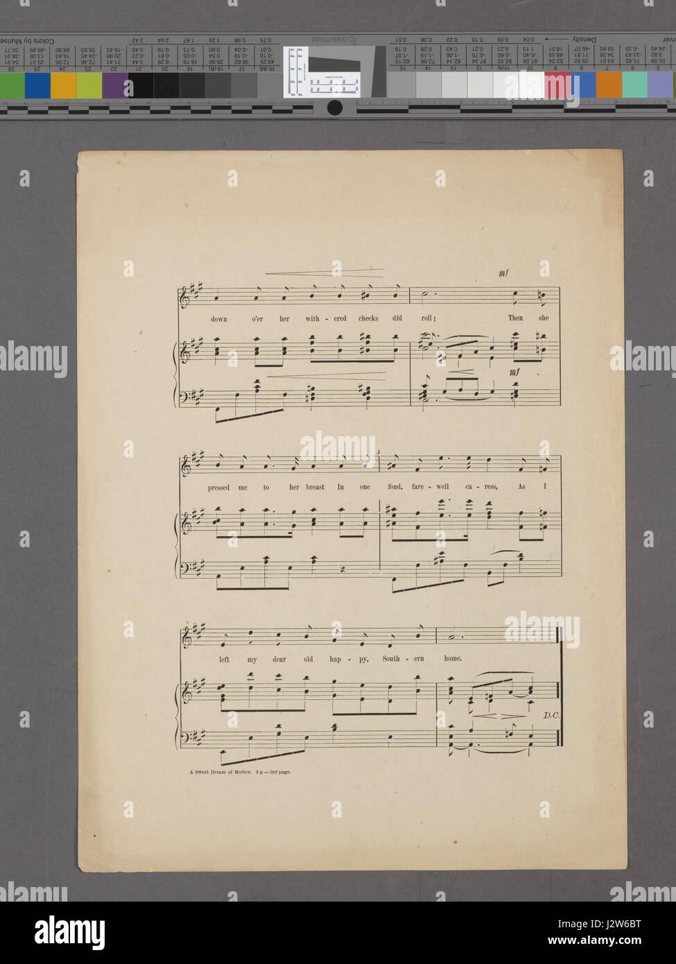 Un'immagine intitolata "A Sweet Dream of Mother", proveniente dalla collezione della New York Public Library, raffigurante una madre e un bambino in un ambiente sereno e onirico. Foto Stock