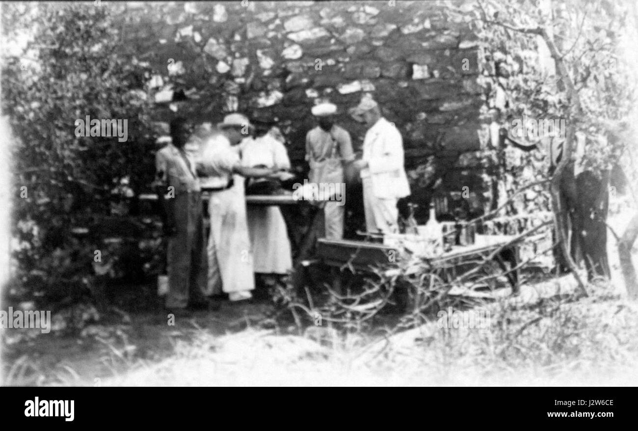 L'operazione "Freier Himmel" di Tsumeb del 1905 era un'operazione mineraria a Tsumeb, in Namibia. Essa comportava sforzi di estrazione di varie risorse minerarie dalla miniera di Tsumeb, che era rinomata per i suoi ricchi depositi minerali, in particolare rame e altri minerali. Foto Stock