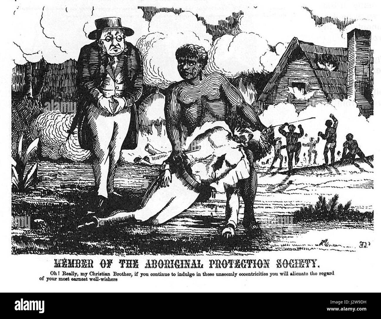 1868-punch-membro dell'presto-TUTELA-society Foto Stock