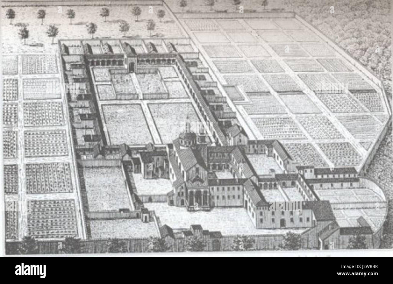 Questa incisione calcografica mostra una vista prospettica della Bolsa de Sevilla e di Calle Mayor, risalente al 1870 circa. La grafica esemplifica la tecnica dell'incisione calcografica, che prevede il trasferimento di immagini da una matrice a una carta sotto pressione, consentendo più copie della stessa immagine. Questo metodo si collega alle origini della stampa ed è stato utilizzato da artisti come Dürer, Goya e Picasso. Foto Stock