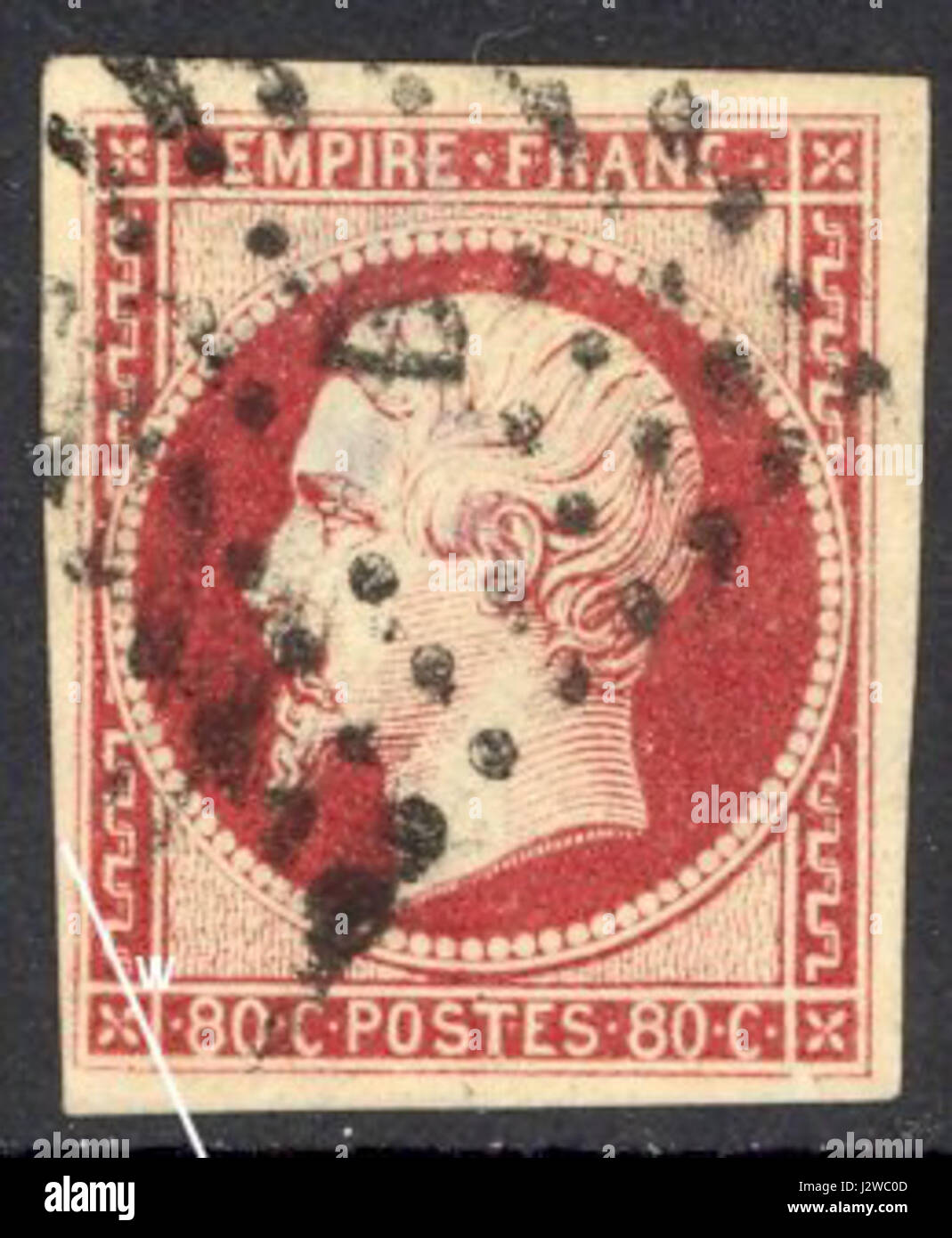 Il '013-Empire-80c' si riferisce probabilmente a un artefatto specifico, probabilmente legato a un francobollo, una moneta o un oggetto storico, che rappresenta l'Impero nel XX secolo. È necessario un ulteriore contesto per chiarire il significato del objectâ. Foto Stock