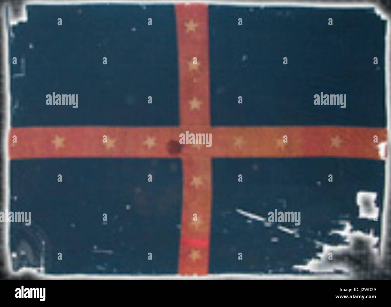 La trentasettesima Arkansas bandiera di fanteria Foto Stock