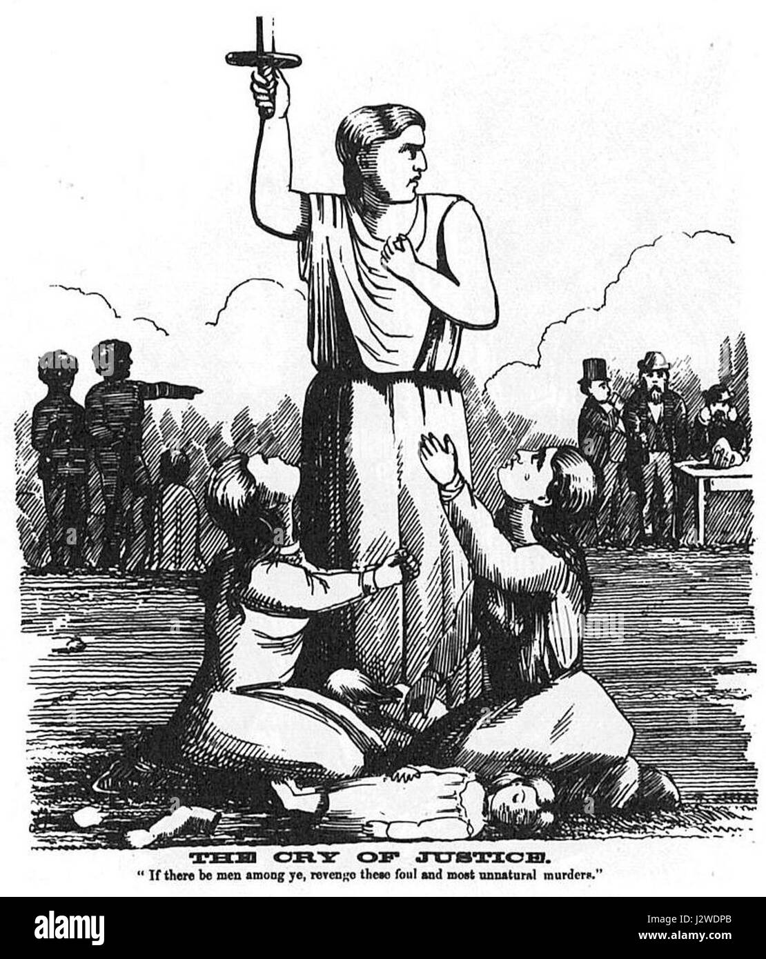 1868-punch-la-grido di giustizia Foto Stock