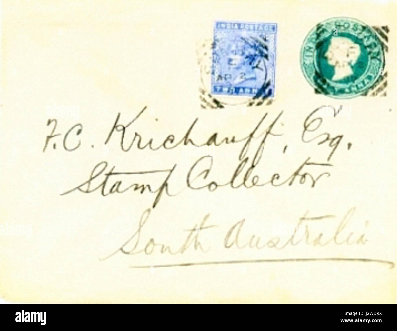 1897 coprire l'India del Sud Australia Friedrich C. Krichauff Foto Stock