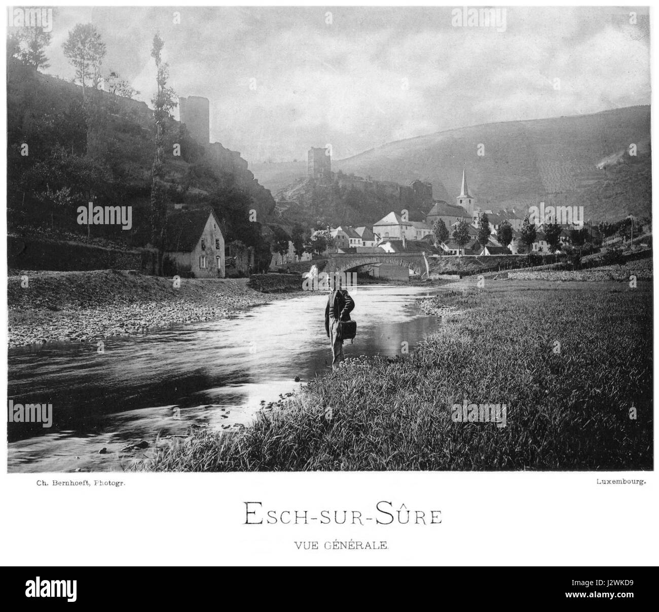 Ch Bernhoeft 1891 GD Lussemburgo 15 Pl 3.2 Esch sicuro Foto Stock