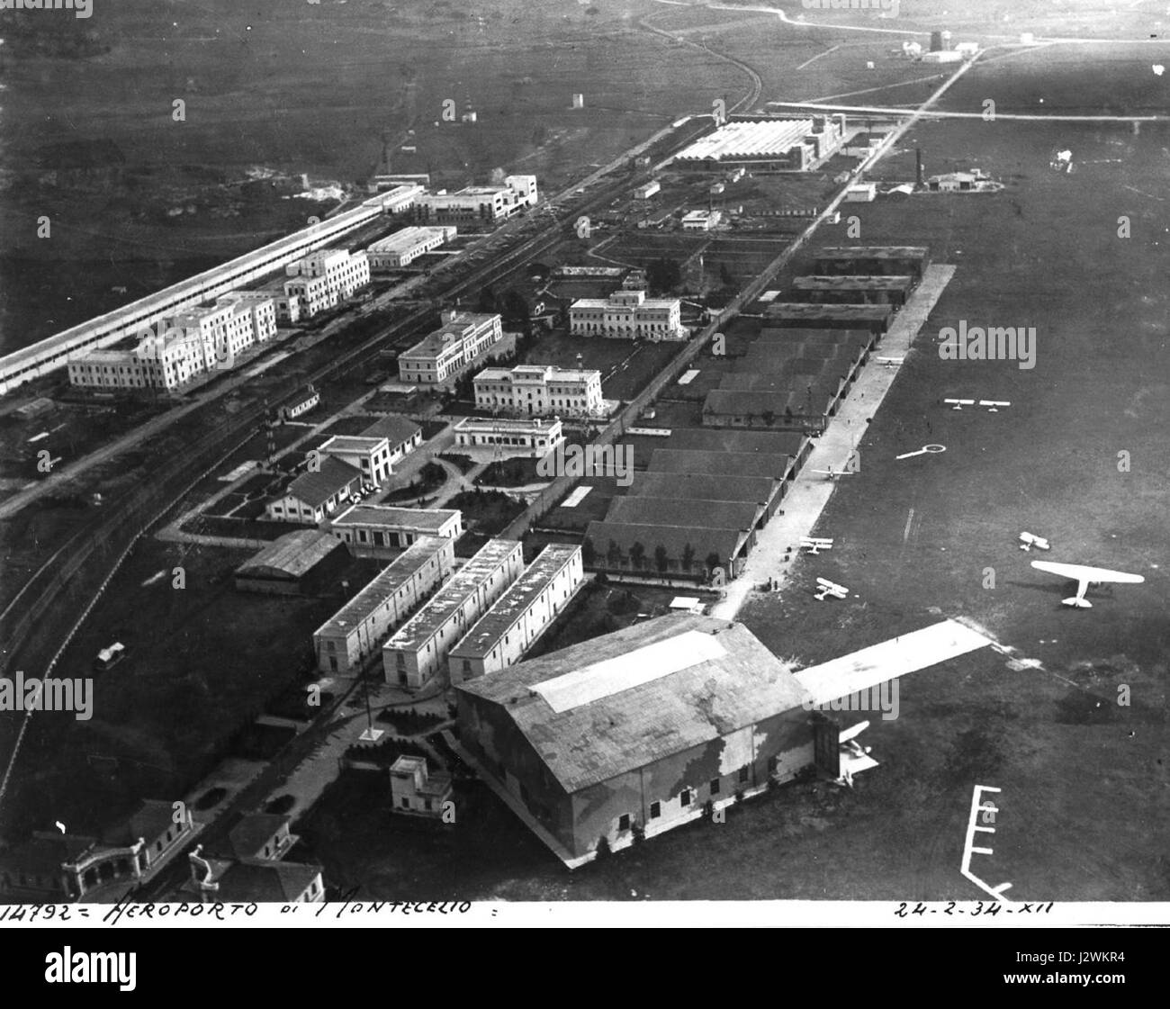 Aeroporto di Montecelio nel 1934 Foto Stock