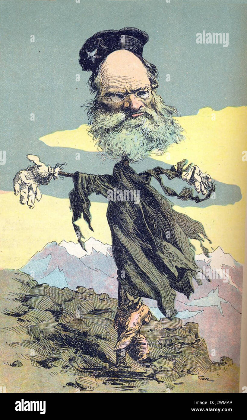 Caricatura argentina de Barros Arana Foto Stock