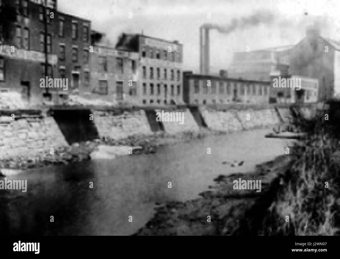 Canal lachine industriel Foto Stock