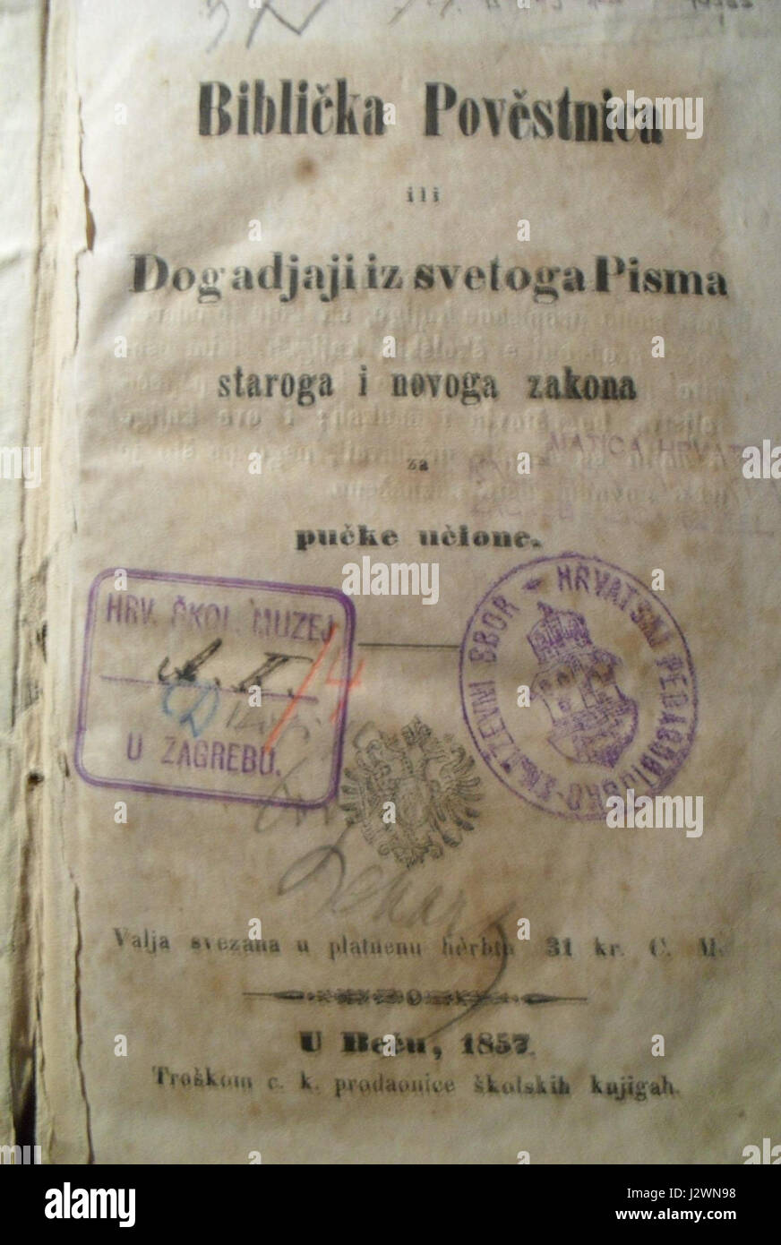 Biblicke povestnice (1857) Foto Stock