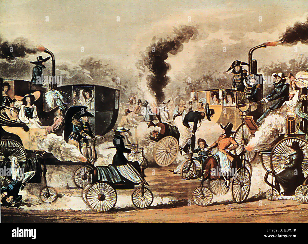 Caricatura 1828 Foto Stock