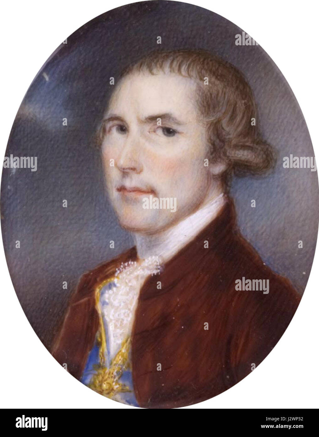 Il capitano John Macpherson (1726 - 1792) da anonimo (circa 1772-1792) Foto Stock