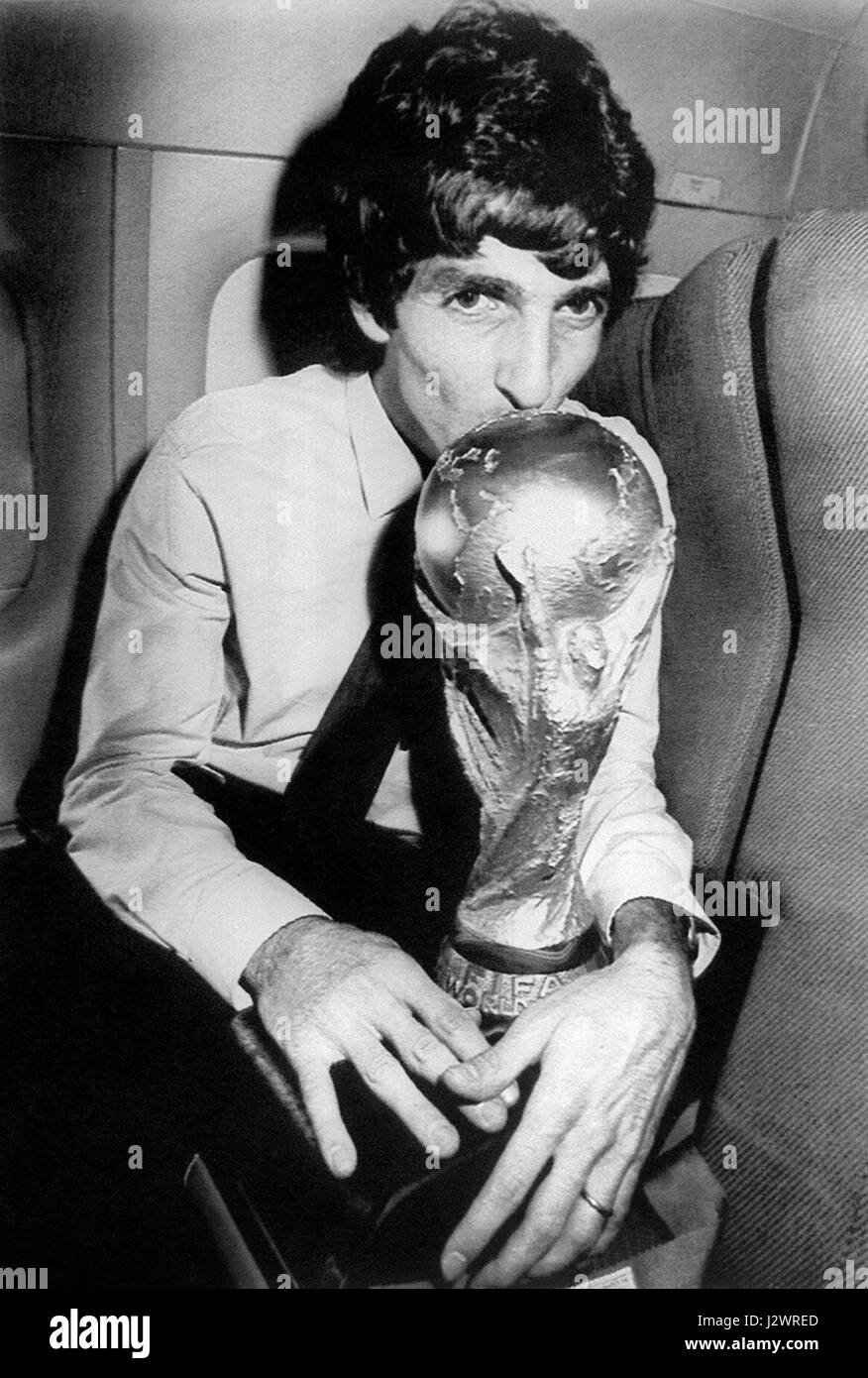 Spagna '82 - Paolo Rossi, Coppa del Mondo Foto Stock