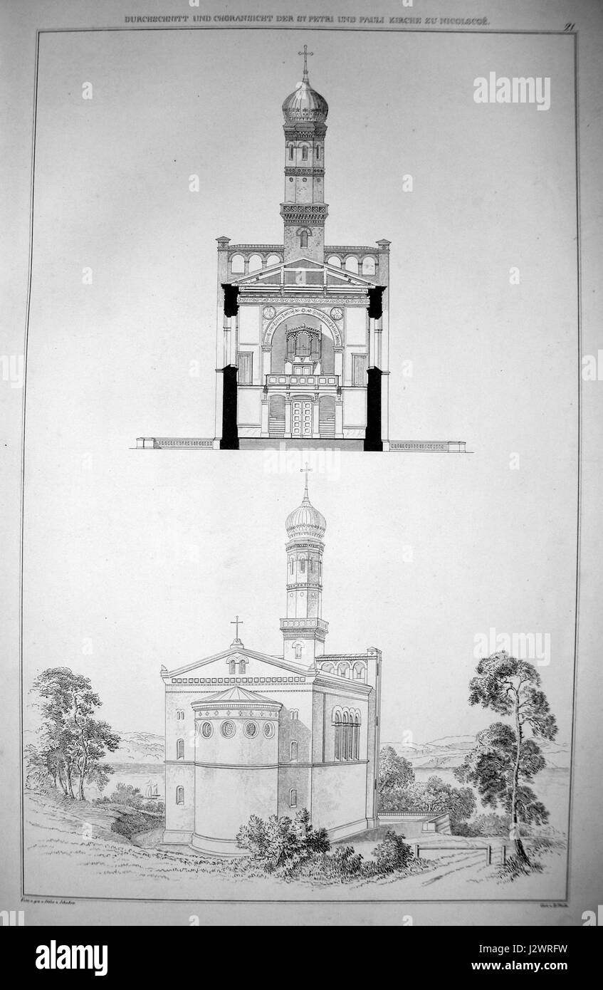 Berlino San Peter und Paul Schnitt Foto Stock