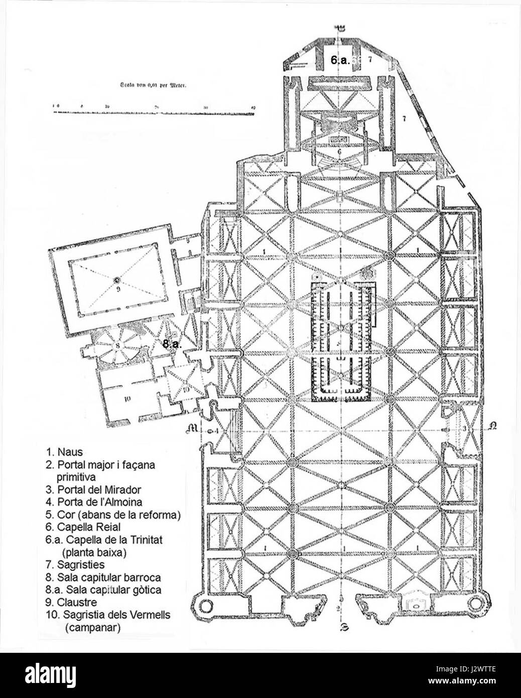 The Catedral de la Palma, o Cattedrale di Palma, si trova a Palma di Maiorca, Spagna. È un esempio significativo di architettura gotica, con una storia che si estende per oltre sette secoli, ed è noto per le sue viste mozzafiato sul Mar Mediterraneo. Foto Stock