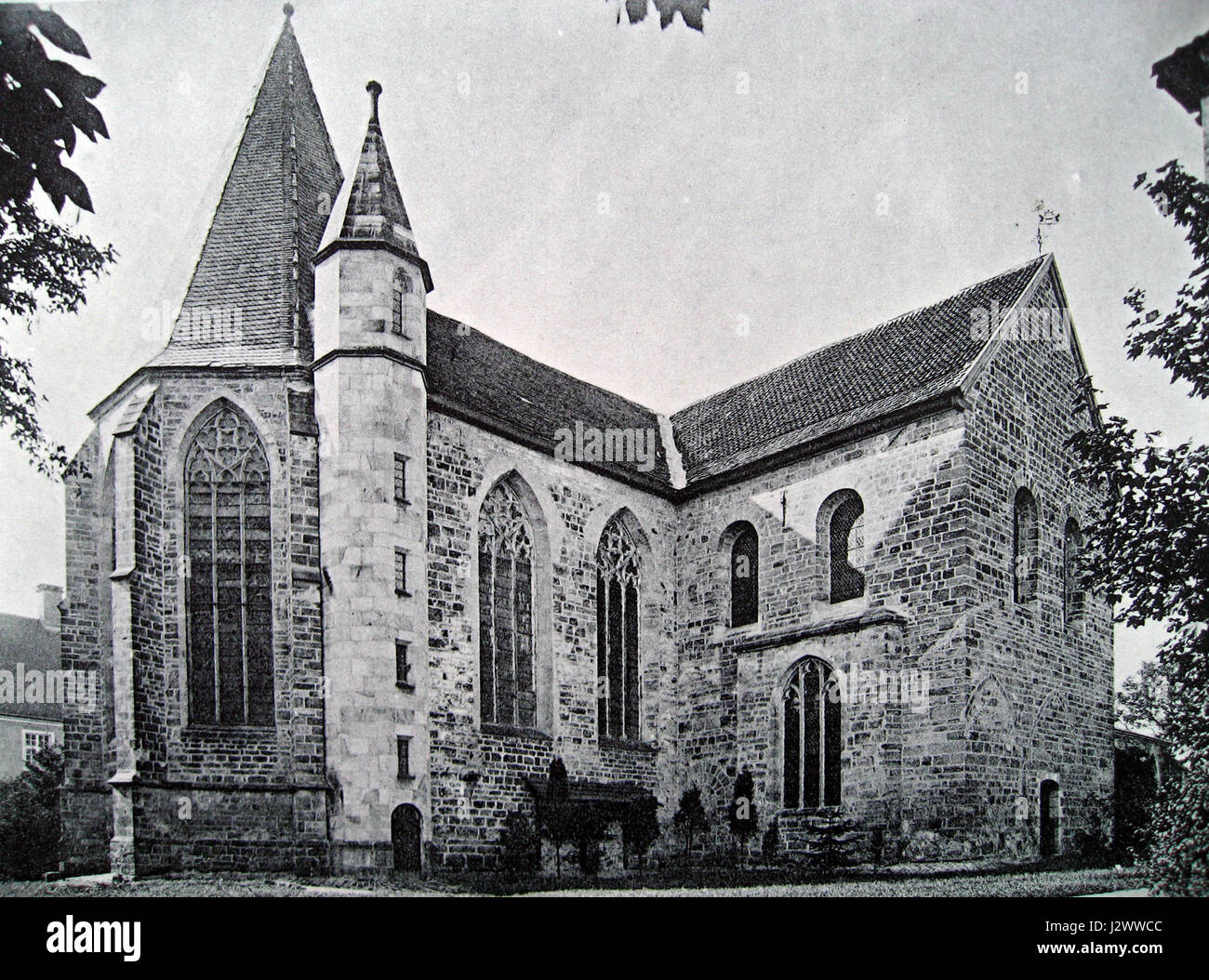 Un'immagine di Capppenberg, che mostra l'architettura storica e gli elementi della regione locale. La fotografia cattura le caratteristiche culturali e architettoniche del townÂ. Foto Stock