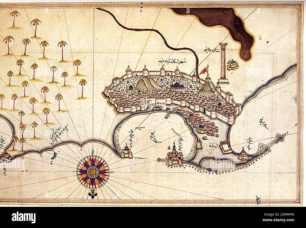 Alessandria da Piri Reis Foto Stock