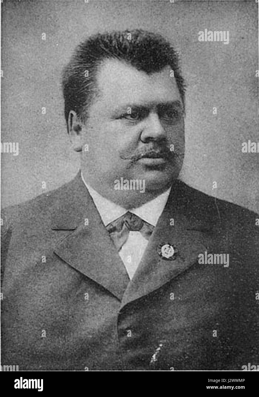 Alexey Petrovich Bakhrushin era un uomo d'affari e filantropo russo noto per i suoi contributi alla cultura, in particolare nel campo del teatro e delle arti La sua eredità include l'istituzione del Museo Bakhrushin a Mosca. Foto Stock