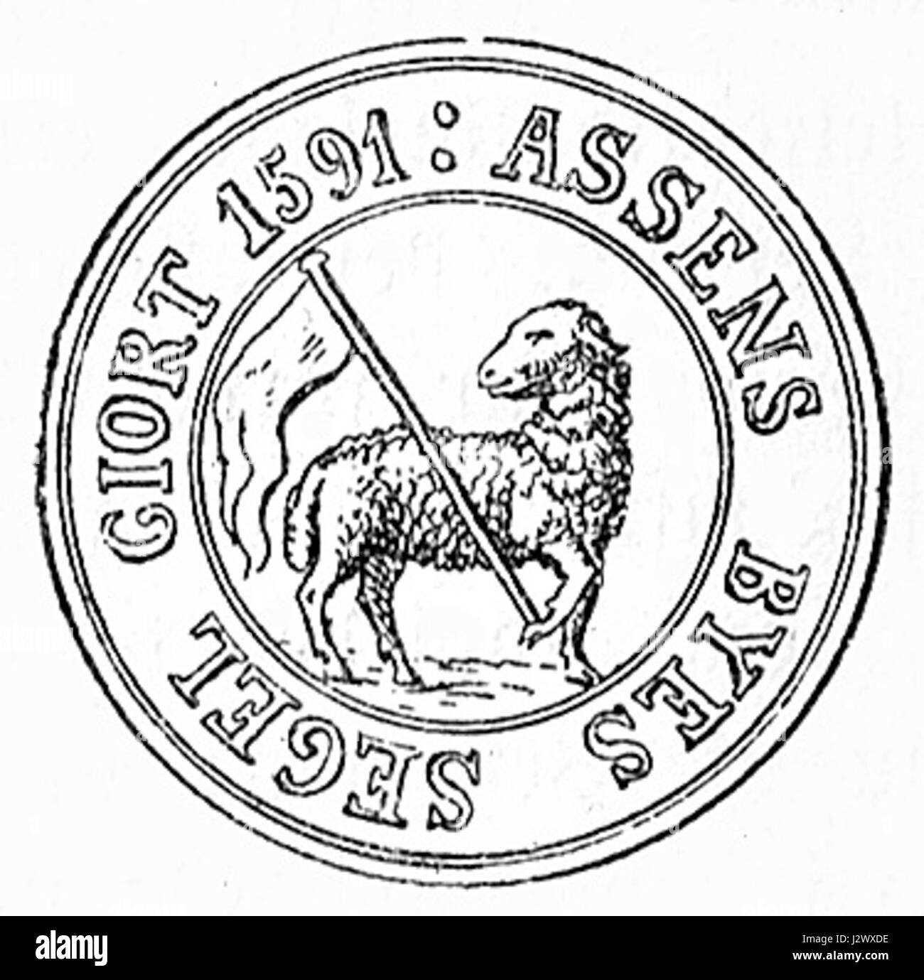 Assens segl Foto Stock