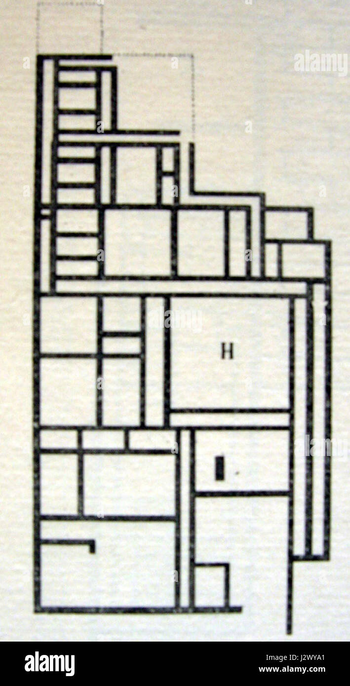 AmenemhatIII-Dahchour-Temple-bis-piano Foto Stock