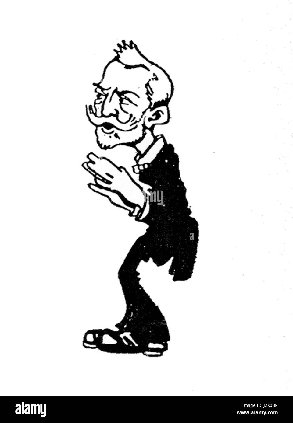 Carrozzatura Pella i Forgas si riferisce a un disegno o illustrazione satirico o umoristico, probabilmente creato dall'artista Pella i Forgas. Il termine "caricatura" suggerisce raffigurazioni esagerate, spesso per scopi comici o critici. Pella i Forgas era nota per opere che usavano l'umorismo per commentare questioni sociali o politiche. Foto Stock