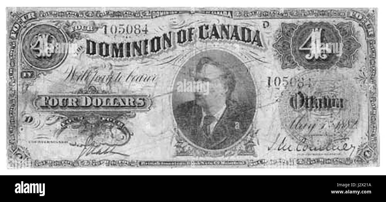 CAD 4 dollaro Foto Stock