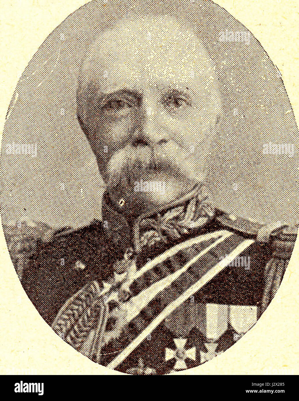 Bergansius, JW. Luitenant generaal der artillerie Foto Stock